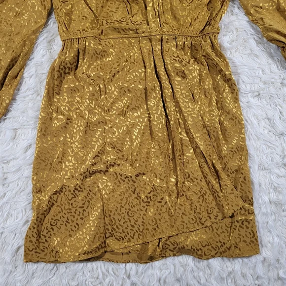 Anthropologie Jacquard Long-Sleeve Mini Dress Size Small - Picture 5 of 16